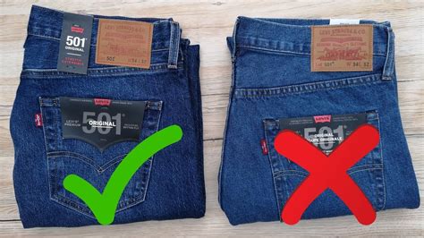 How to tell fake vs genuine Levi’s jeans .